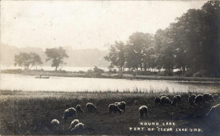 Clear Lake Steuben County Indiana Postcard