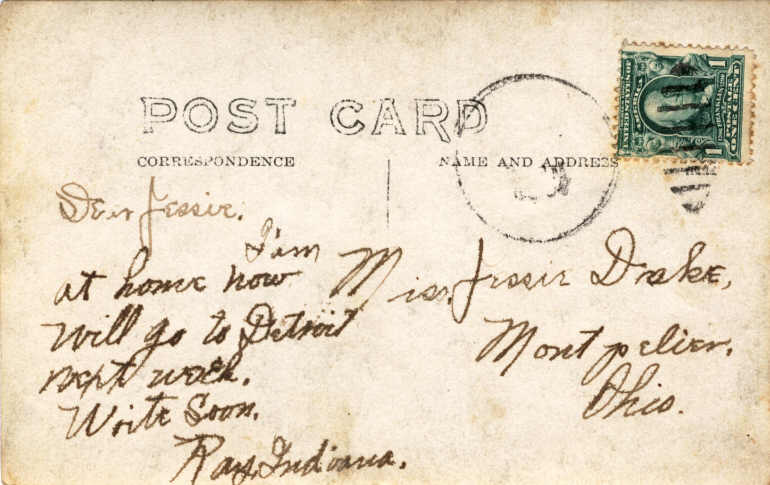 Clear Lake Steuben County Indiana Postcard