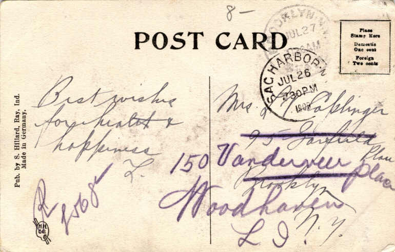 Clear Lake Steuben County Indiana Postcard