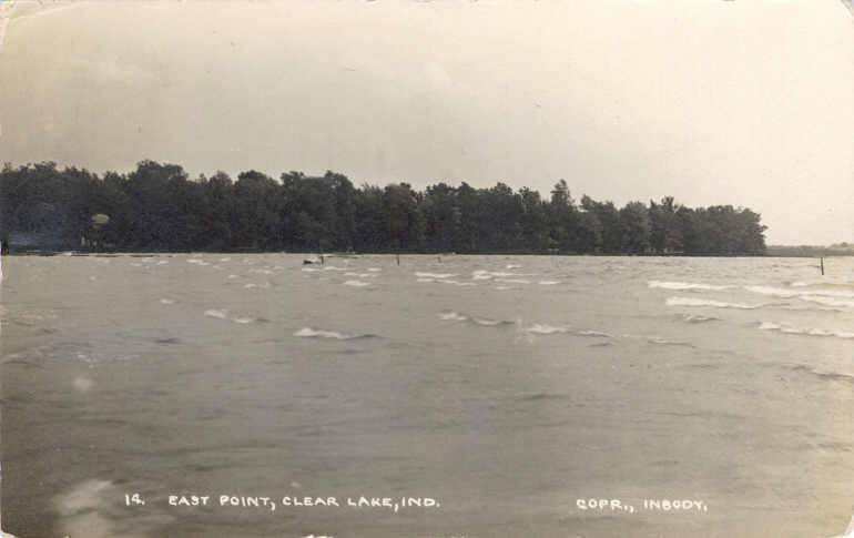 Clear Lake Steuben County Indiana Postcard
