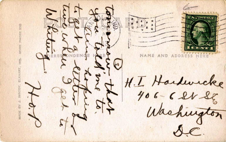 Clear Lake Steuben County Indiana Postcard