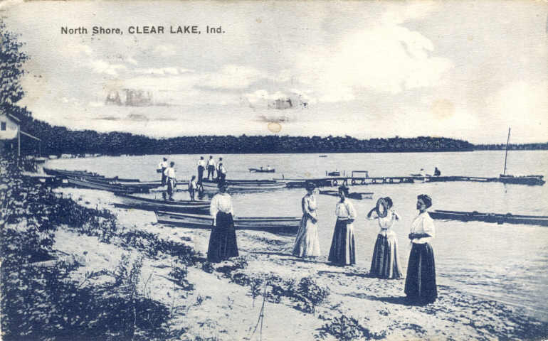 Clear Lake Steuben County Indiana Postcard