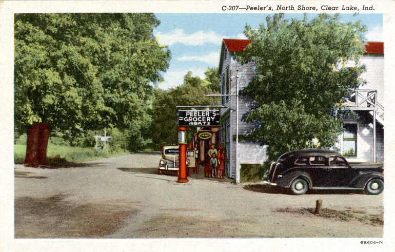 Clear Lake Steuben County Indiana Postcard