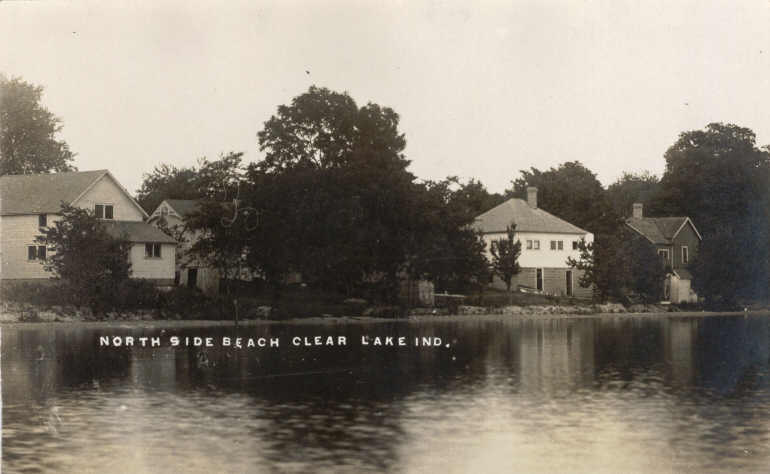 Clear Lake Steuben County Indiana Postcard