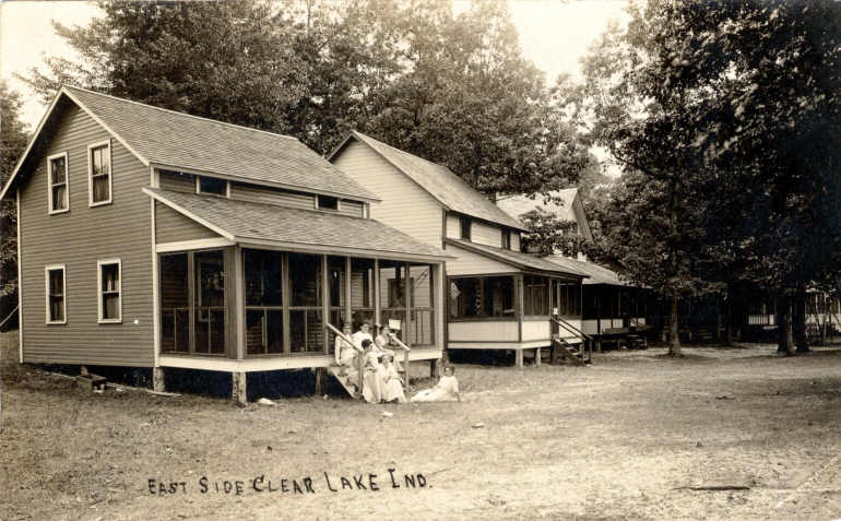 Clear Lake Steuben County Indiana Postcard