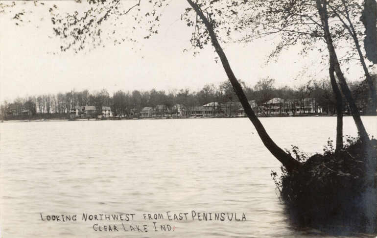 Clear Lake Steuben County Indiana Postcard