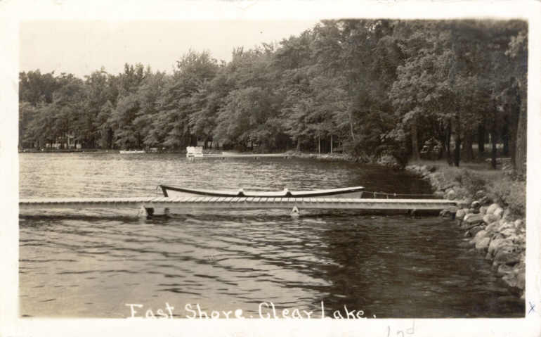 Clear Lake Steuben County Indiana Postcard