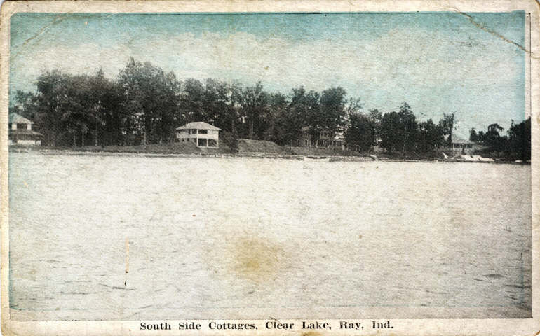 Clear Lake Steuben County Indiana Postcard