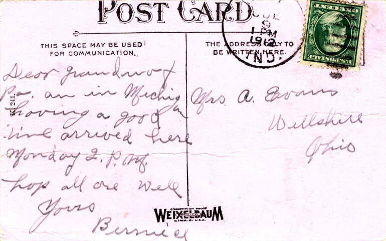 Clear Lake Steuben County Indiana Postcard