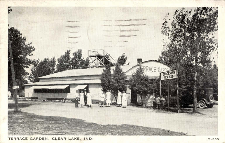 Clear Lake Steuben County Indiana Postcard