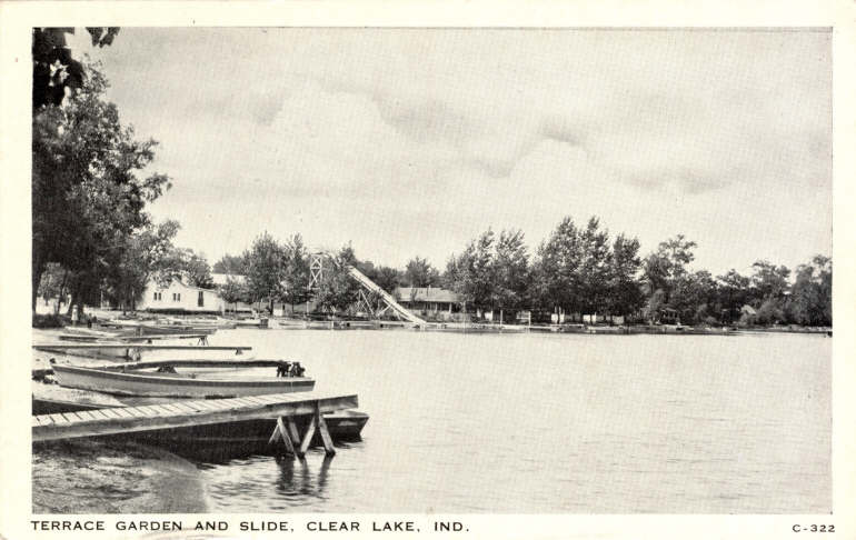 Clear Lake Steuben County Indiana Postcard