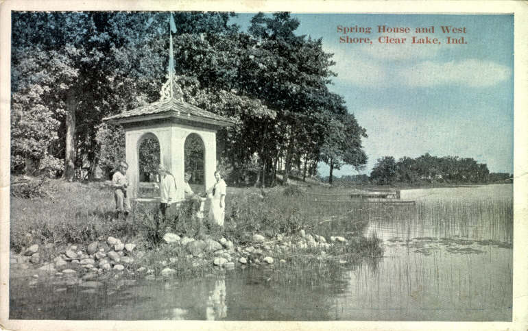 Clear Lake Steuben County Indiana Postcard