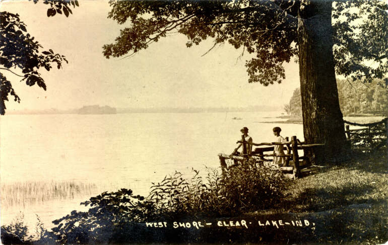 Clear Lake Steuben County Indiana Postcard
