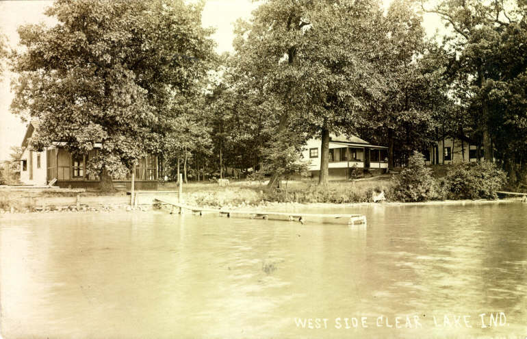 Clear Lake Steuben County Indiana Postcard