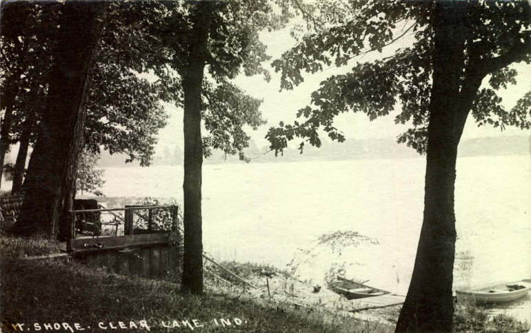Clear Lake Steuben County Indiana Postcard