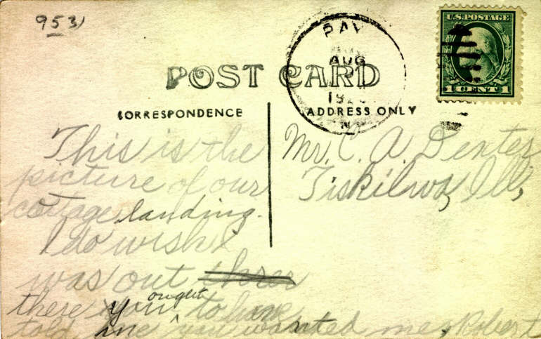 Clear Lake Steuben County Indiana Postcard