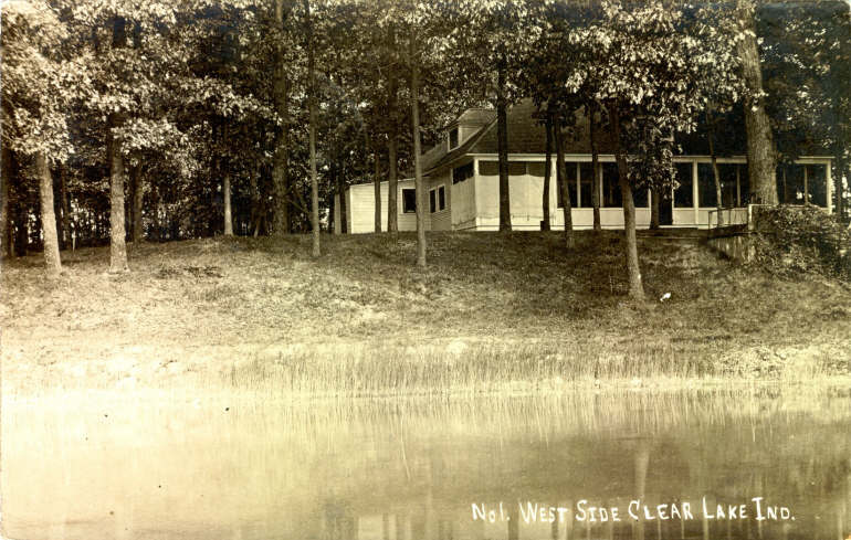 Clear Lake Steuben County Indiana Postcard