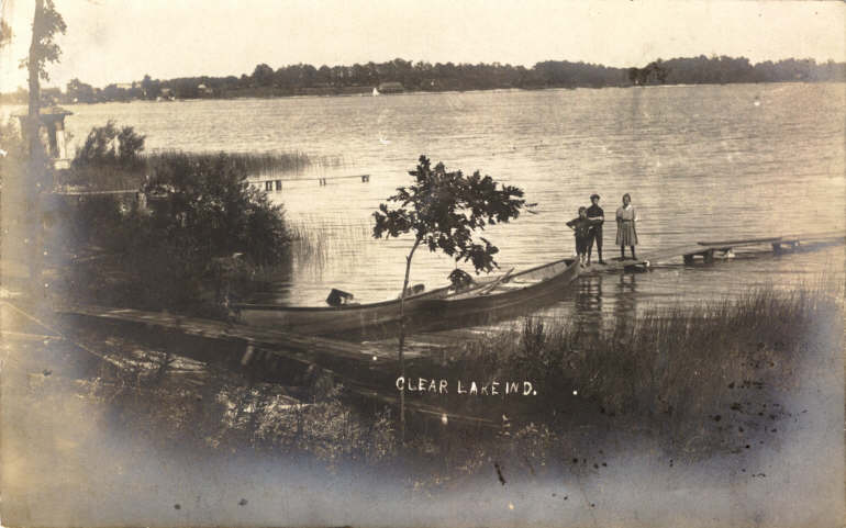 Clear Lake Steuben County Indiana Postcard